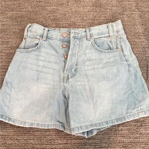 Free People Light Blue Jean Shorts